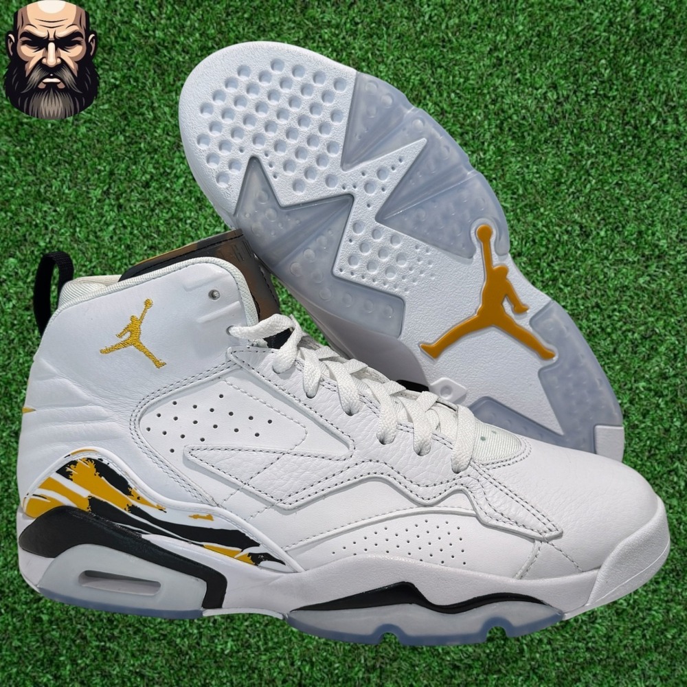 Air Jordan Jumpman MVP 678 White Yellow DZ4475-107 Men's‎ Size 9.5